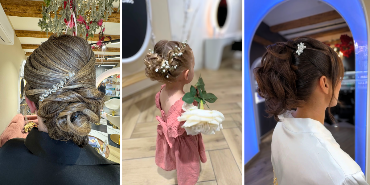 coiffure mariage Barr chignon mariée coiffure enfant et coiffure invitée élégante